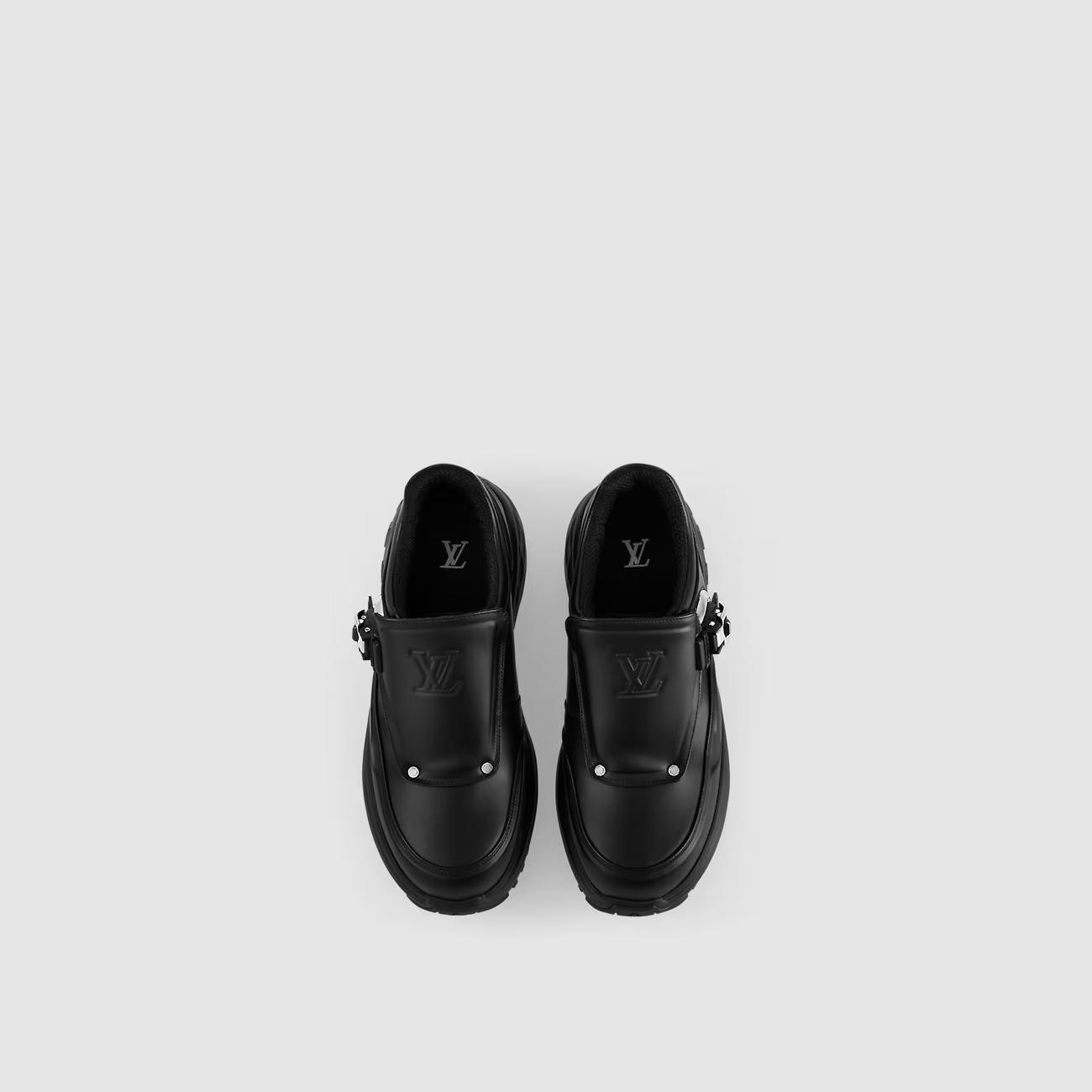 Giày Louis Vuitton Discovery Monk Strap Nam Đen